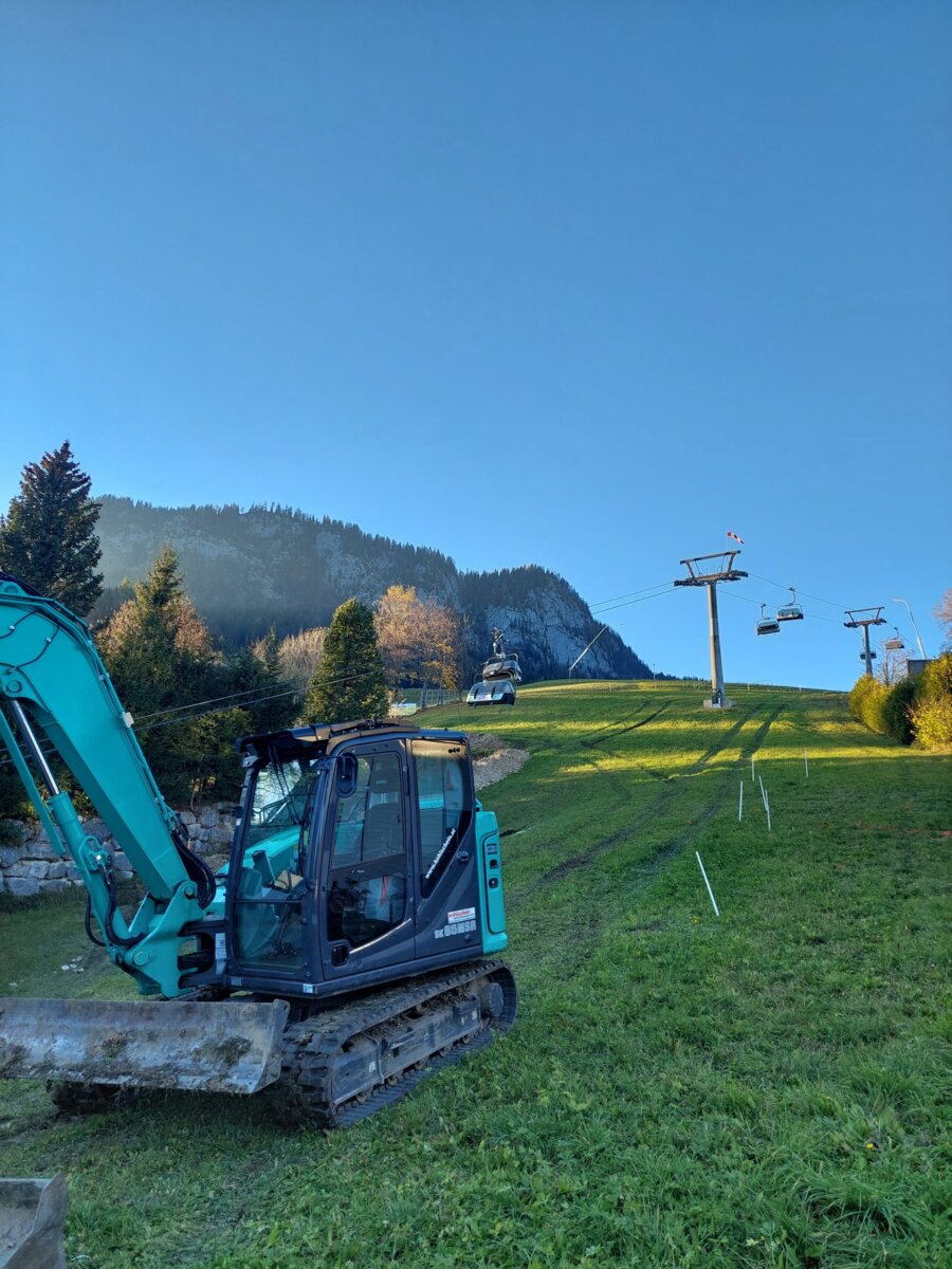 Baggerarbeiten im Bezirk Liezen